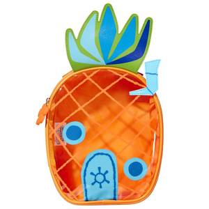lot 14249 image: wet n wild SpongeBob Makeup Bag, Fun Full Zip Closure and Travel Friendly Handle � Pineapple House