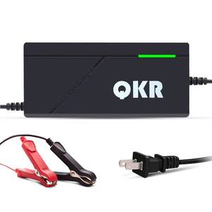 lot 14254 image: 14.6V 10A LiFePO4 Battery Charger 12V Lithium Battery Charger, AC-DC Smart Charger Trickle Charger Maintainer for 12.8V Lithium Iron Phosphate Battery, with LED Indicator Cooling Fan Multi-Protection