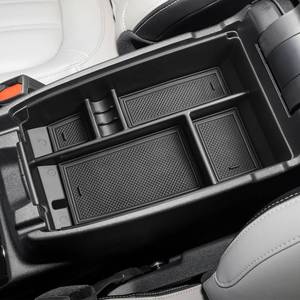 lot 15824 image: HGWEI Center Console Organizer Tray Compatible with Ford Escape 2020-2026Bronco Sport 2021-2026 Accessories, Insert Container ABS Secondary Armrest Storage Box (Not for U725 2-Door), Black
