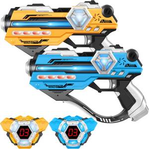 lot 15840 image: Laser Tag Guns Set of 2 Laser Tag with Digital LED Score Display Vests for Teens, Family and Adults Fun,Birthday Gift Toys for Kids Ages 6 7 8 9 10 11 12Year Old Boy and Girls