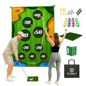 lot 15842 image: Golf Game for Adults Outdoor Indoor - Backyard Chipping Set with Sticky Balls - Family Entertainment Multi-Player Action - Friend and Party Activity - Gift for Golfers (no Club)