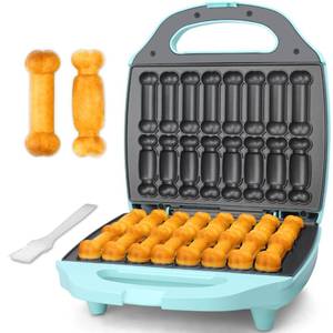 lot 15870 image: Bakerfts Friend Dog Treat Maker Machine in 2 Shapes, 16 Bones Dog Treat Molds Gifts for Dog Lovers, Personalized Dog Gifts, Snack Machine, Brush and Recipes Included, Aqua