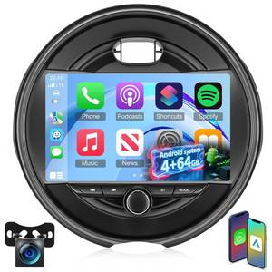 lot 15872 image: Upgraded 4G64G Car Stereo for BMW Mini Cooper F55 F56 F57 2014-2019 (5 Door with OEM Nav Screen) with Wireless CarplayAndroid Auto - 9 Inch Android Touchscreen Radio with WiFi, GPS, 32EQ DSP, SWC