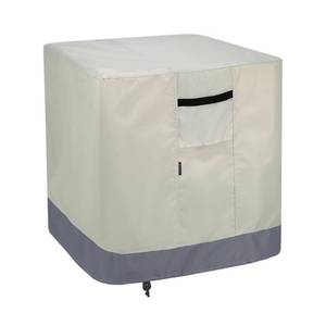 lot 15874 image: STEECA Air Conditioner Cover for Outside Units, Outdoor Waterproof Square Central AC Cover Fits up to 26L x 26W x 32H inch