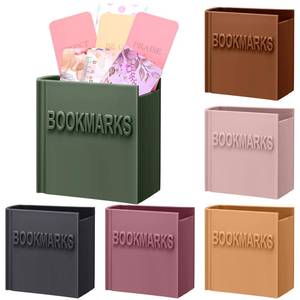 lot 15900 image: Mooliwe 6 Pcs Bookmark Holder Book Club Gift for Women Book Lover Gift Bookish Accessory Office Desk Supplies Bookshelf Decor for Librarian Bookworm Teacher