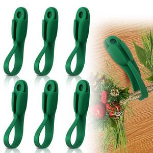 lot 16322 image: OXDFK 6 PCS Christmas Garland Hanger for Mantle Garland Hooks, Christmas Fireplace Stocking and Garland Hanger, Reusable Adhesive Wreath Hooks for Wreaths, Fireplace Mantle, Stairways Banister