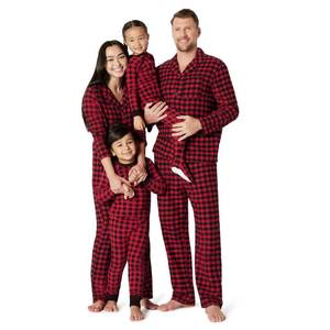 lot 16390 image: Amazon Essentials Womenfts Matching Holiday Family Pajama Sets, Classic Buffalo Check, X-Small