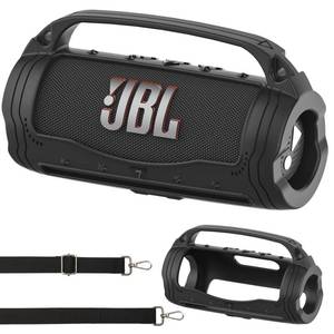 lot 16464 image: JCHPINE Silicone Cover Case for JBL Flip 7 Portable Speaker, Accessories for JBL Flip 7 Protective Case with Silicone Handle (Black)