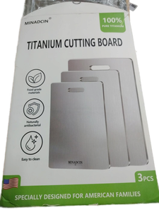 lot 19385 image: 3-Pack Titanium cutting boards