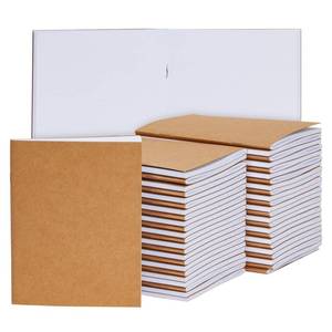 lot 19388 image: Paper Junkie 48-Pack Small Blank Notebooks Bulk - 4.25 x 5.5 in Brown Kraft Paper - Mini Journals Bulk Notebooks for Kids Sketching and Journaling