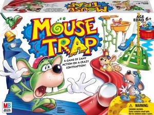 lot 15920 image: Hasbro Gaming Mouse Trap Kids Board Game, Family Board Games for Kids, Kids Games for 2-4 Players, Family Games, Kids Gifts, Ages 6 and Up (Amazon Exclusive)