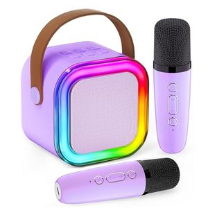lot 16341 image: Mini Karaoke Machine for Kids, 2026 TOP Toys Birthday Valentinefts Day Gifts Ideas for Girls Ages 4, 5, 6, 7, 8, 9, 10, 12 Years Old, Portable MP3 Player with 2 Wireless Mics for Family Home Party