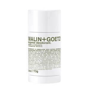lot 16345 image: MALINGOETZ Bergamot Deodorant, natural effective odor and sweat defense, for all skin types, clear color, no residuestains, free of aluminum, alcohol, baking soda, parabens, cruelty free 2.6 Fl Oz