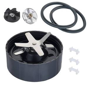 lot 16373 image: Upgrade Blender Blade Fit for Nutribullet 600w900w, Replacement Parts Extractor Blade with 2 Rubber Gaskets and 3 Shock Pads and 1 Motor Top Base Gear and 1 Rubber Gear, Blender Accessories (8 Pcs)