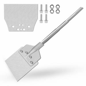 lot 19413 image: GSTK 6 Chisel Bit Set with SDS Max Shank, Replacement with One 8in Blade, and Screws for Tile, Ideal for Masonry, Concrete, Brick, and Stone Workin