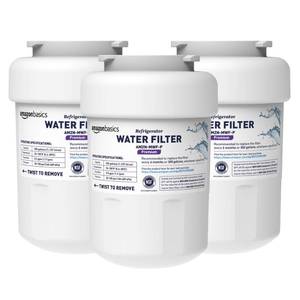 lot 19433 image: Amazon Basics Replacement GE MWF Refrigerator Water Filter for Filtration, NSF Certified, Compatible with GE and Kenmore, Easy to Install, Pack of 3, Premium Filtration