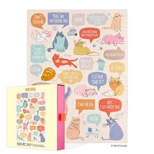 lot 20339 image: WerkShopppe If Cats Could Talk 500 Piece Puzzle