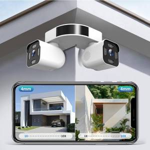 Dual Lens Outdoor Cameras 2.5K/5MP House Cameras Wired Plug-in | Wireless WiFi Camera with Audio and Video,PTZ,Auto Tracking,7/24 Recording,Color Night Vision,Cloud & SD Card Storage.