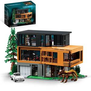 Forest House Building Set with Lights, Haunted House Villa Architecture Model for Romance Films Fans, Compatible with Lego for Adults, Halloween Christmas Toy Gifts for Teens Boys Ages 14+ (1550 PCS)