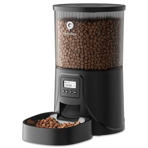 lot 3413 image: PETULTRA Automatic Cat Feeder 4L Timed Cats Food Dispenser Programmable 1-6 Meal for Cat and Small Medium Dog- Auto Pet Feeder Easy to Set Up Dual Power Supply with Desiccant Bag Detachable Washable