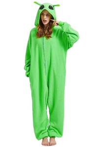 lot 3438 image: NAMHTOM Adult alien onesie costume cosplay animal pajamas Halloween Costumes cartoon cosplay sleepwear for women men