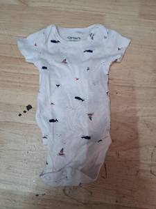 lot 4106 image: Carters Nautical Print Baby Bodysuit