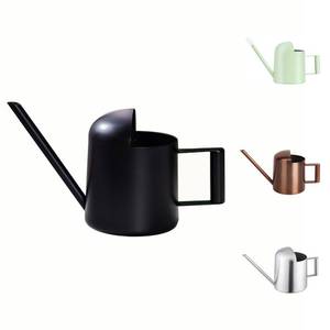 lot 6428 image: YISSSN Mini Watering Can, 10oz300ml Stainless Steel Long Spout Small Watering Can for Indoor Plants Succulents, Herbs (Black)