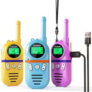 lot 6431 image: Inspireyes Walkie Talkies for Kids Rechargeable,Toys for Boys and Girls Ages 3-12, 3 Pack Long Range 2-Way Radios, Birthday Gifts,Christmas Stockings, Outdoor Play, Family Games, Hiking Camping Gear