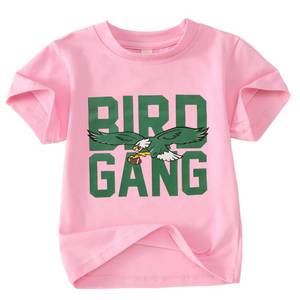 lot 6468 image: KEKEMI Toddler Boy Girls Football Ballgame Shirts Sundays for The Birds T-Shirt Game Day Outfit Sport Tees Football Fan Tops(Pink,18-24Months)