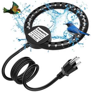 lot 6480 image: ikuchelife Bird Bath Heater for Outdoor in Winter, Bird Bath Deicerwith Thermostatically Controlled and 3.3ft Long Cord,Birdbaths De-Icer,Bird Bath Heater for Patio Yard Various Bird Baths