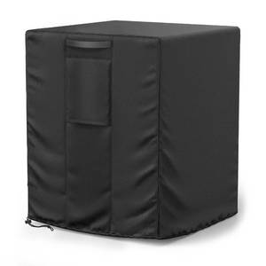lot 6491 image: Mrrihand Central Air Conditioner Cover for Outside Units Waterproof Heavy Duty AC Unit for Outdoor Large AC Cover for Winter (26X26X32)-Balck