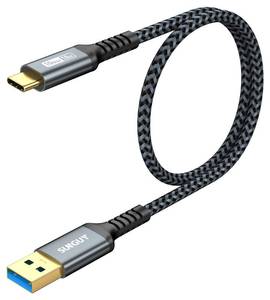 lot 6425 image: SUNGUY 10Gbps Android Auto USB C Cable, 1.5FT 3A USB 3.1 Gen 2 Fast Charge & Data Transfer USB C CarPlay Cable, Compatible with iPhone 1515 Pro Max, Samsung T7, Galaxy S23 S22 Ultra Note 20, SSD