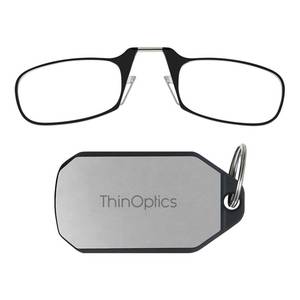 lot 14209 image: ThinOptics Reading Glasses  Keychain Case  Black Frame, 1.00 Strength Readers - Amazon Bookstore Featured Product (KC1.0BLACKISR)