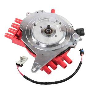 lot 13571 image: Red Ignition Distributor With Wire Harness, Cap and Rotor 10457702 Replacement For Chevy Camaro Corvette 1992-1994, Firebird 1993-1994 5.7L Replace 1103947, 1921229, 301832, 84-1832, 30-1832H, DST1832