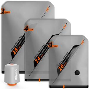 lot 3394 image: Rechargeable Wireless Pump Travel Storage Bags Set - 10 Pack Portable Space Saver Bags for Travel & Home - Vacuum Compression Packing Seal for Clothes, Blankets, Seasonal Storage