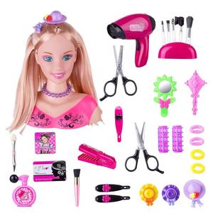 lot 3400 image: KonHaovF Styling Head Doll for Girls Hair and Makeup Practice with Accessories and Hair Dryer (Style A)
