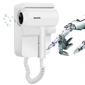 lot 13599 image: Hotel Wall Mounted Hair Dryer for Bathroom,Restroom Professional Blow Dryer,with Stand Rack,Specialised Motor for Salon,Fast Drying - Gifts��Massage Comb,Screws Adhesive�� 110V