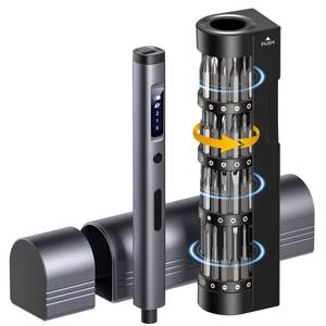 lot 14141 image: LIFEGOO Mini Electric Screwdriver Set 66 in 1 Cordless Electric Precision Screwdriver Set - 60 Magnetic Bits, 3-Level Torque, Mini Power Screwdriver Repair Tool Kit for Phone Watch Camera Laptop PC