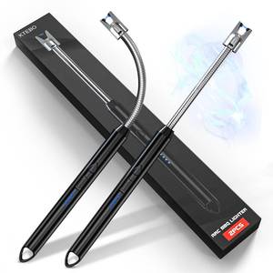 lot 14142 image: KTEBO 2 Pack Plasma Arc Electric Lighters Rechargeable - USB Long Reach for Scented Candles, BBQ Grill &Camping - Windproof Design Lighters - Stocking Stuffers