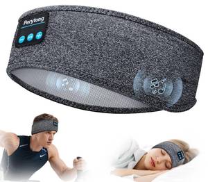 lot 14154 image: Perytong Sleep Headphones Wireless, Bluetooth Sports Headband Headphones with Ultra-Thin HD Stereo Speakers Perfect for Sleeping,Workout,Jogging,Yoga,Insomnia, Air Travel, Meditation (Grey)