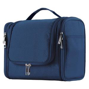 lot 4130 image: Buruis Large Toiletry Bag for Women and Men, Hanging Travel Bag for Makeup, Cosmetics, Shaving, Toiletries, Water-Resistant Dopp Kit for Gym, Camping, or Daily Use, Blue