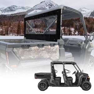 lot 5216 image: QYMOTO CFMOTO Uforce 1000 1000 XL Rear windshield,Soft Back Window with Zipper Roll Up Compatible with 2019-2025 CFMOTO Uforce 1000 2022-2025 Uforce 1000 XL Accessories