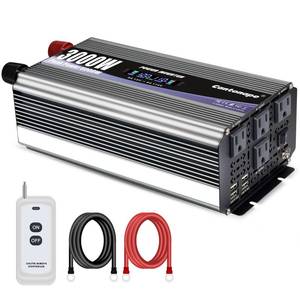 lot 5241 image: Cantonape 3000W Power Inverter 12V to 110V120V DC to AC with LCD Display, Remote Controller and 4 x AC Outlets Car Adapter for Car Truck Boat RV Off Grid Solar System