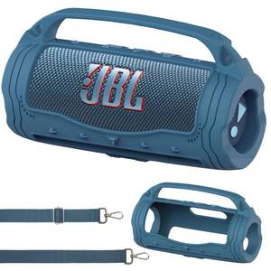 lot 6006 image: JCHPINE Silicone Cover Case for JBL Flip 7 Portable Speaker, Accessories for JBL Flip 7 Protective Case with Silicone Handle (Blue)