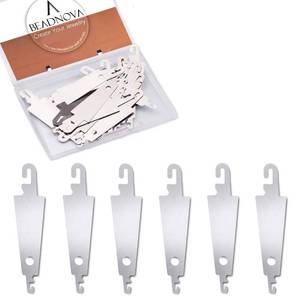 lot 6021 image: BEADNOVA Needle Threaders 20pcs Stainless Steel Sewing Needle Threader for Hand Sewing Large Eye Cross Stitch Embroidery Craft Knitting Quilting