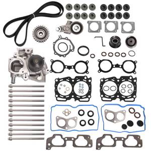 lot 6042 image: JAVOUKA Head Gasket Set with Timing Belt Kit 2.5L, for Subaru ForesterImprezaLegacyOutback 2006-2011#OE TCKWP304A WP304K1C TKF006 TKF-006 AWK1309 HS26415PT-1 ��86PCS��