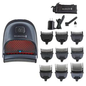 lot 6046 image: Remington Shortcut Pro Self-Haircut Trimmer Kit, Waterproof Cordless Electric Razor for Head, Beard, and Body, Curved Blades and 9 Trimmer Lengths, Head Shaver, 5-Minute Quick-Charge, 14-Piece Set