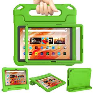 lot 6053 image: DJ&RPPQ Also for 10in Sony Nokia EVA Material Light Weight Shock Proof Handle Stand Kids Case Green