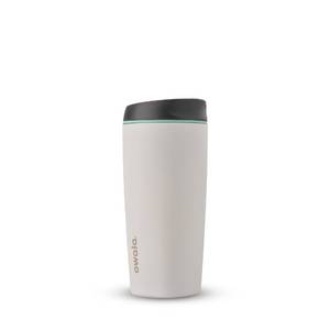 lot 8460 image: Owala SmoothSip Insulated Stainless Steel Coffee Tumbler, Reusable Iced Coffee Cup, Hot Coffee Travel Mug, BPA Free 20 oz, Gray (Cloudscape)