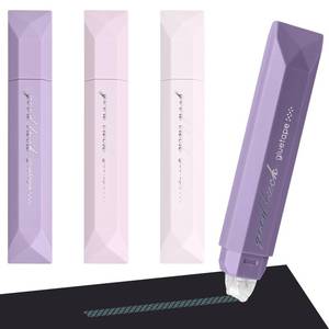 lot 8495 image: Temiary 4-Pack Double Sided Tape Roller, 6 mm x 196 Inch Adhesive Tape Glue Scrapbook Dispenser Runner for Scrapbooking Craft Supplies Office School (Purple)